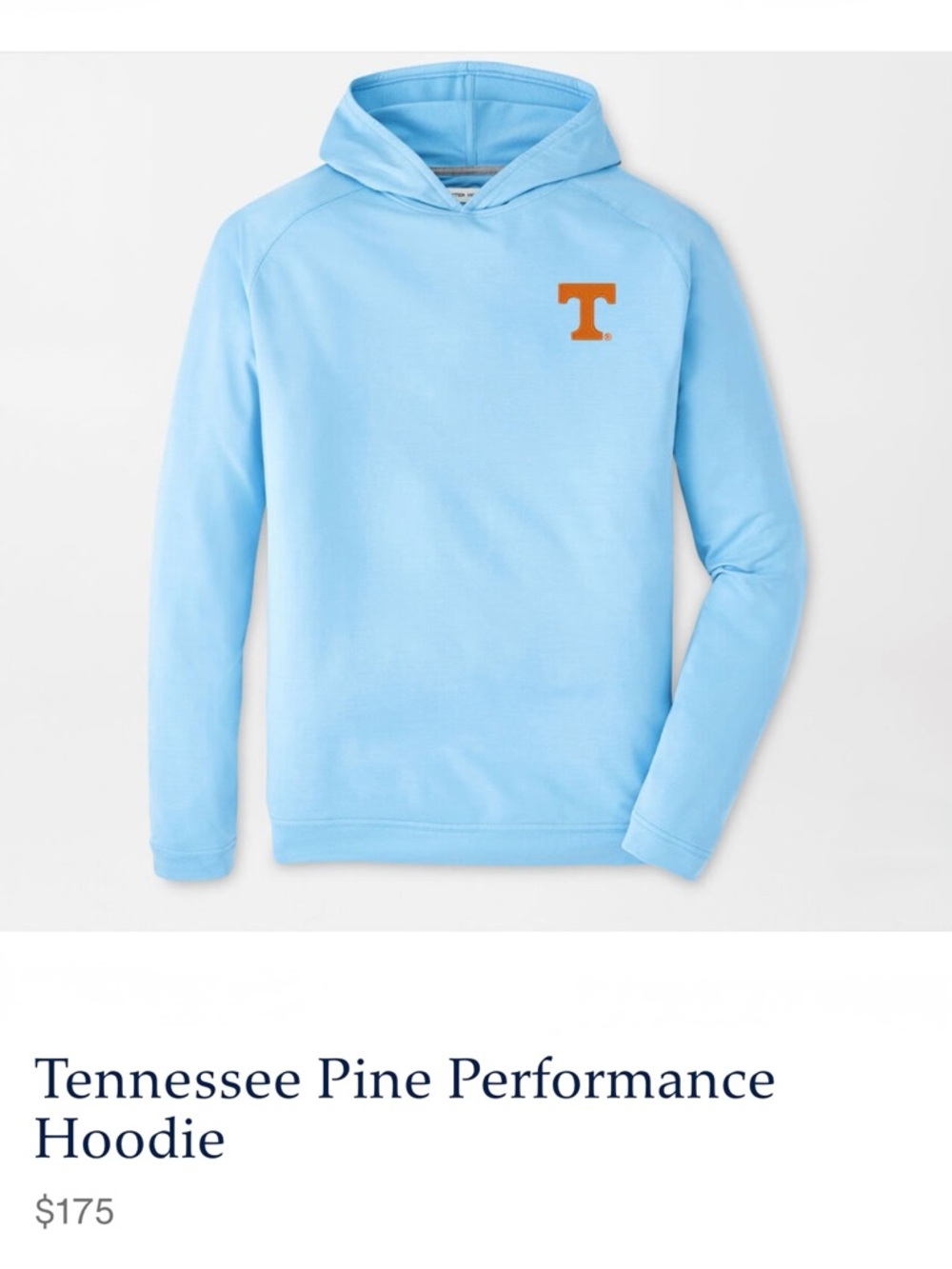 PETER MILLAR Tennessee Pine Performance Hoodie